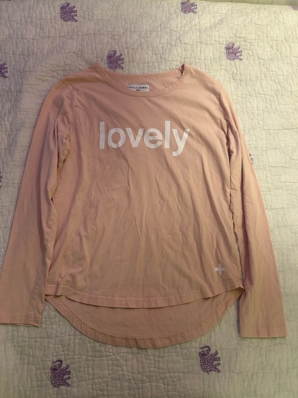 Stella + Gemma Lovely Long Sleeve Tee - Lightt Pink